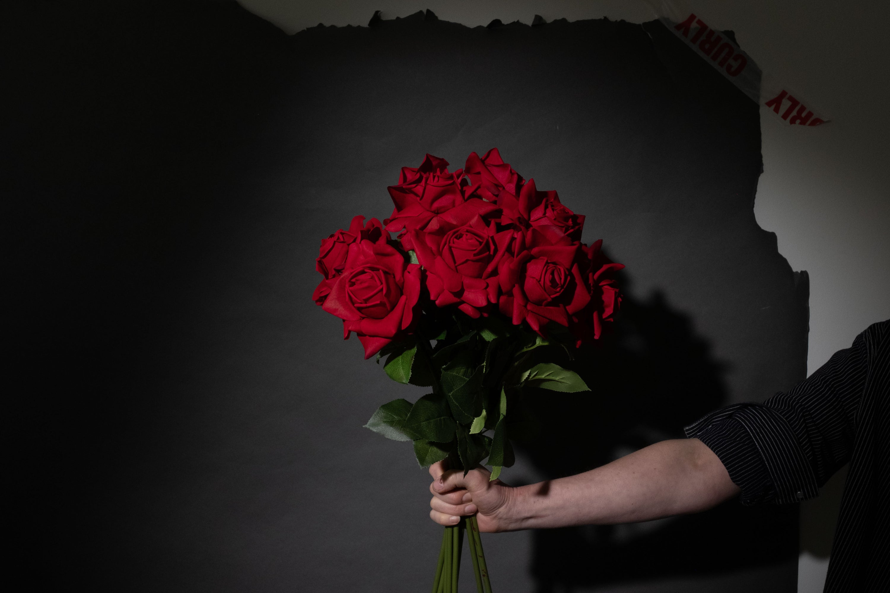 Roter Rosenstrauss